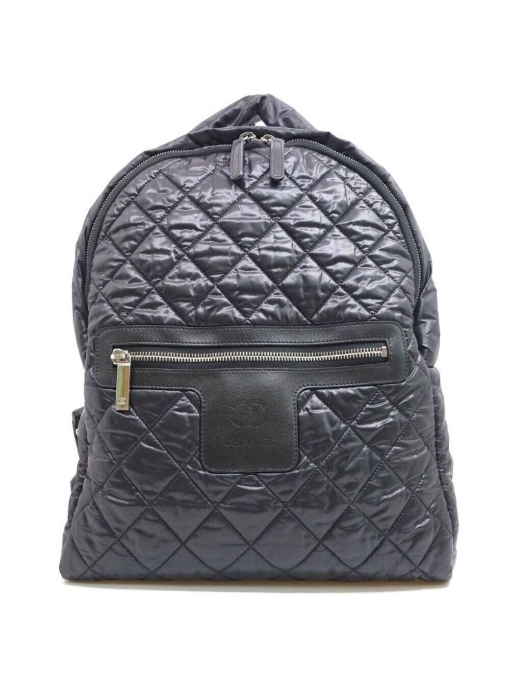 Chanel Backpack Coco Cocoon Nylon Black 23